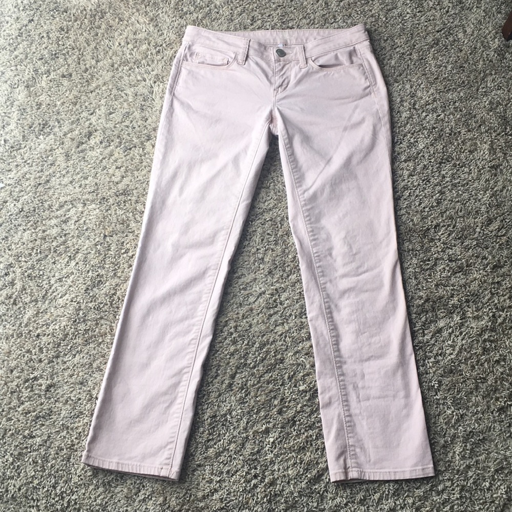 LOFT light pastel pink skinny jeans